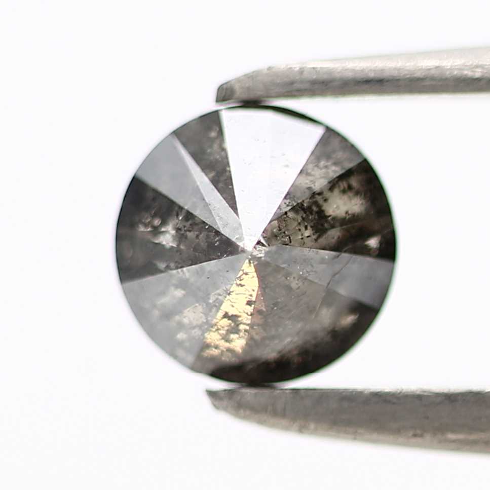 0.46 Carat Gray Round Shape Brilliant Cut Natural Loose Diamond