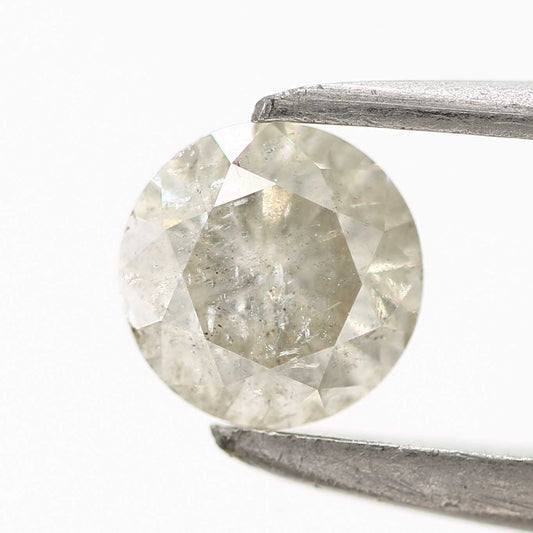 0.34 Carat Fancy Gray Round Shape Brilliant Cut Natural Loose Diamond