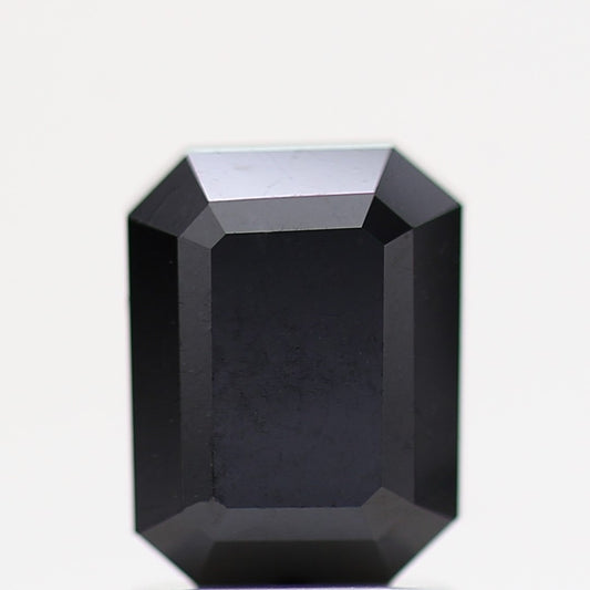 Emerald cut natural diamond gems & jewelry loose diamond AAA BLACK DIAMOND Fancy Black Natural Loose Diamond For Ring Design 2.64 Carat