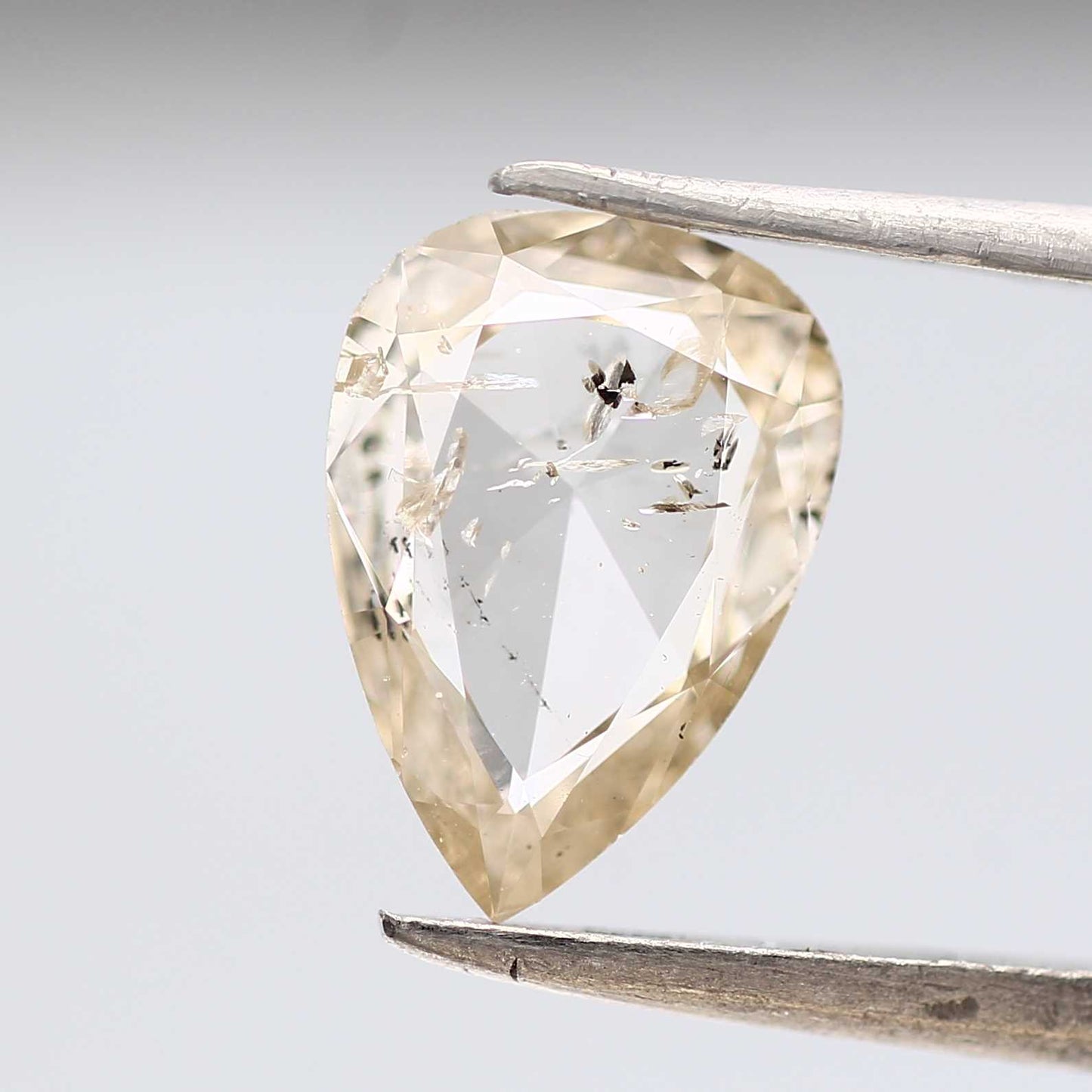 Salt and Pepper Diamond Fancy Yellow Color 1.60 CT 10.90 x 7.80 x 2.30 MM Pear Cut Diamond! Natural Loose Diamond ! Christmas Gift for Her