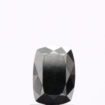 1.00 Ct Natural Black Cushion Full Cut Loose Diamond for Jewelery