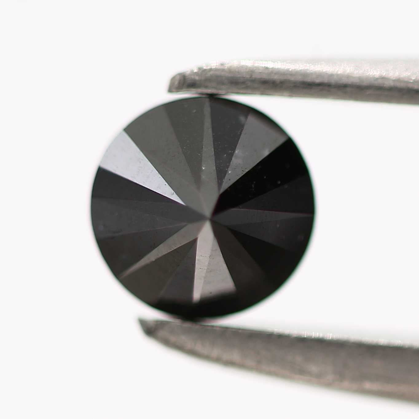 0.29 Carat Fancy Black Round Shape Brilliant Cut Natural Loose Diamond