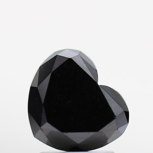 Heart Shape Fancy Black Natural Loose Diamond 2.14 Carat