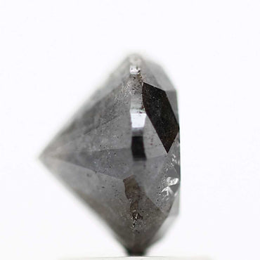 1.97 Carat Fancy Black Round Brilliant Cut Natural Loose Diamond