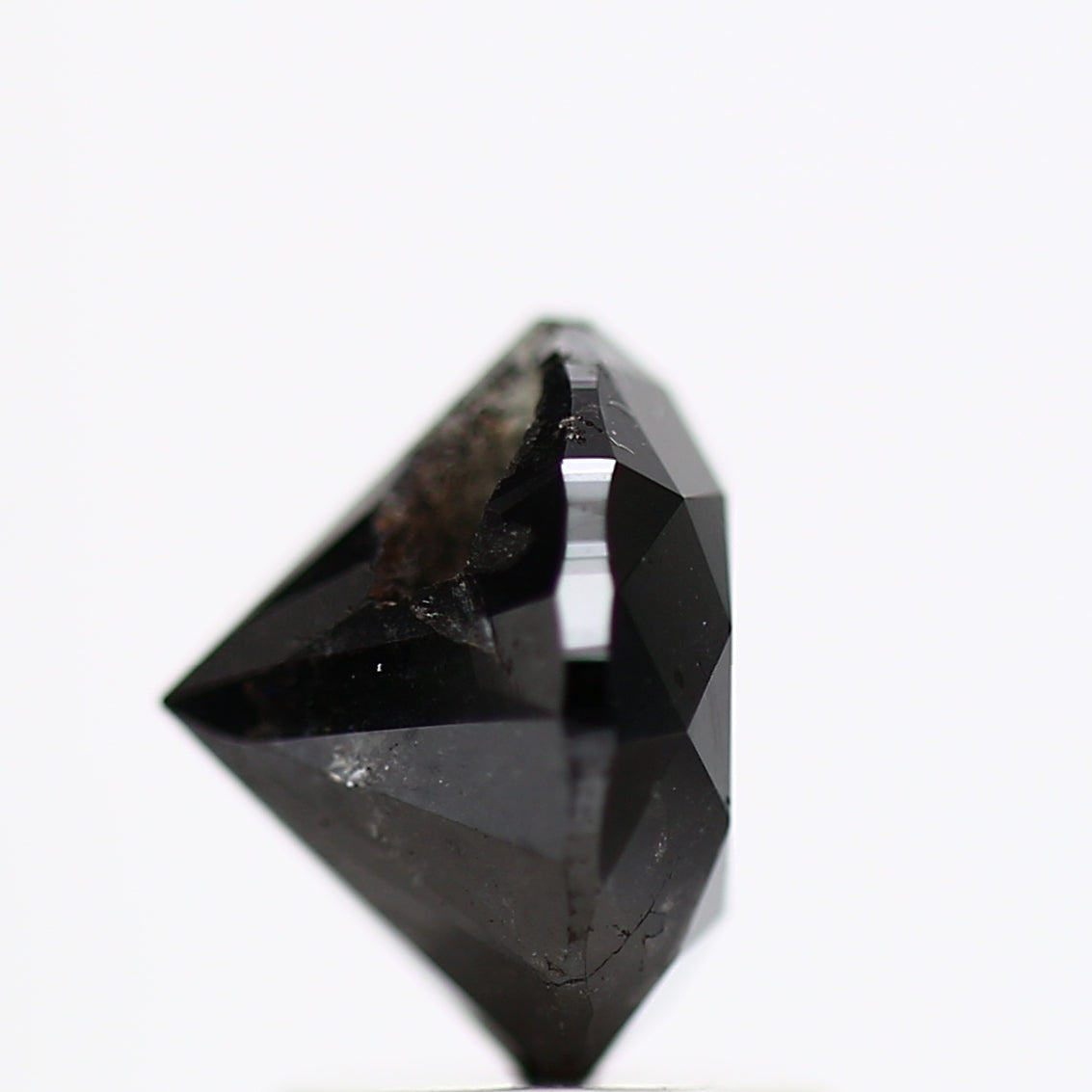 2.30 Carat Fancy Black Round Shape Brilliant Cut Natural Loose Diamond