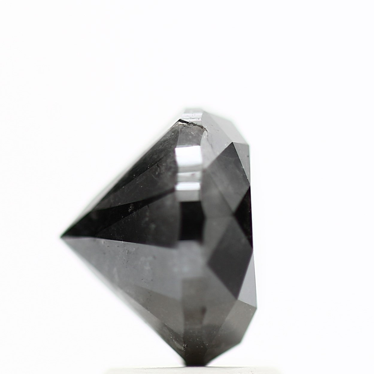 GIA round black certified diamonds