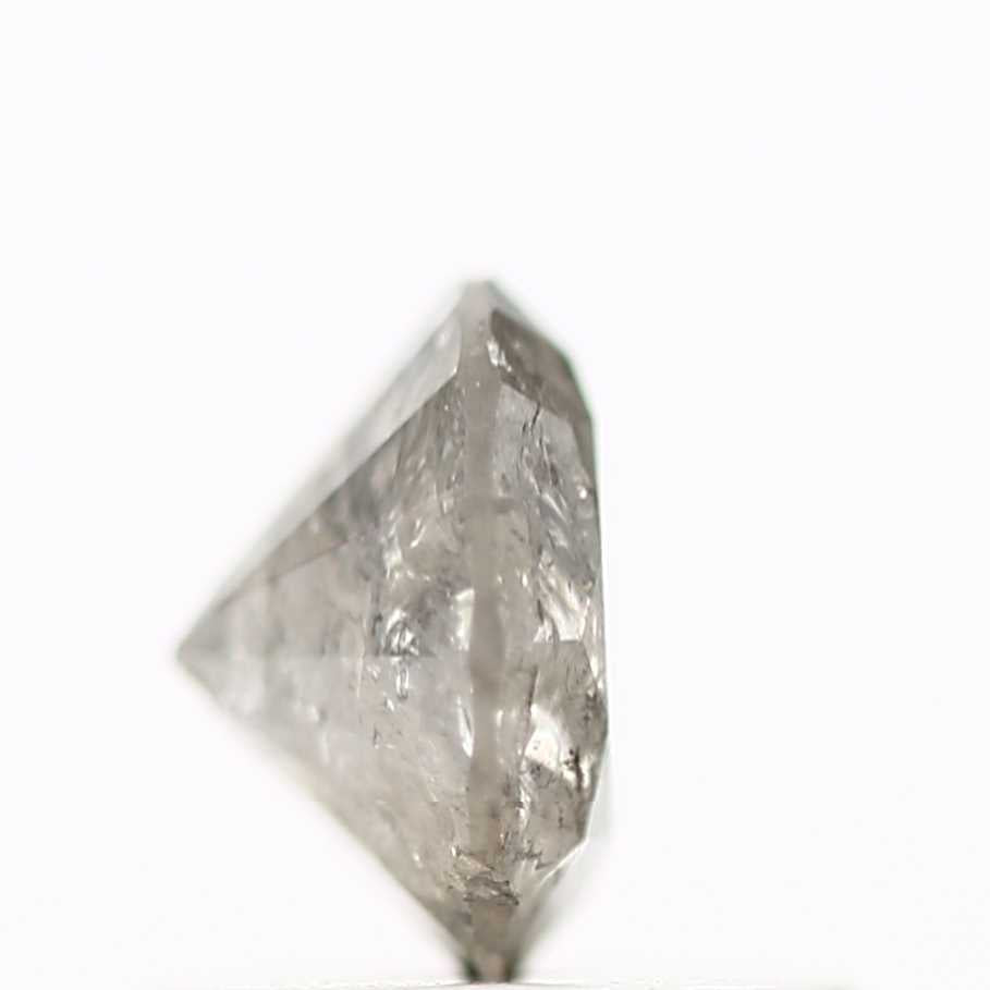 0.67 Carat Fancy Gray Salt and Pepper Round Cut Natural Loose Diamond