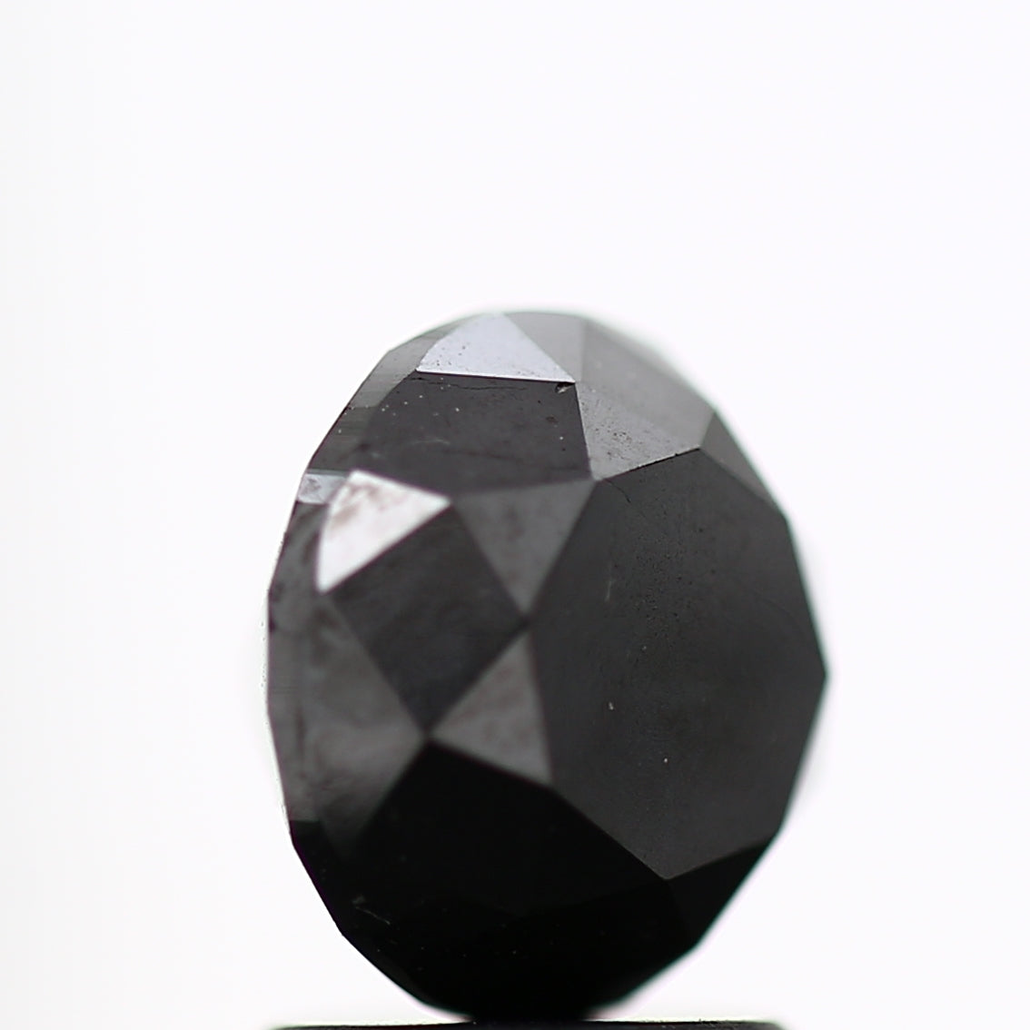 2.42 Carat Fancy Black Round Shape Brilliant Cut Natural Loose Diamond
