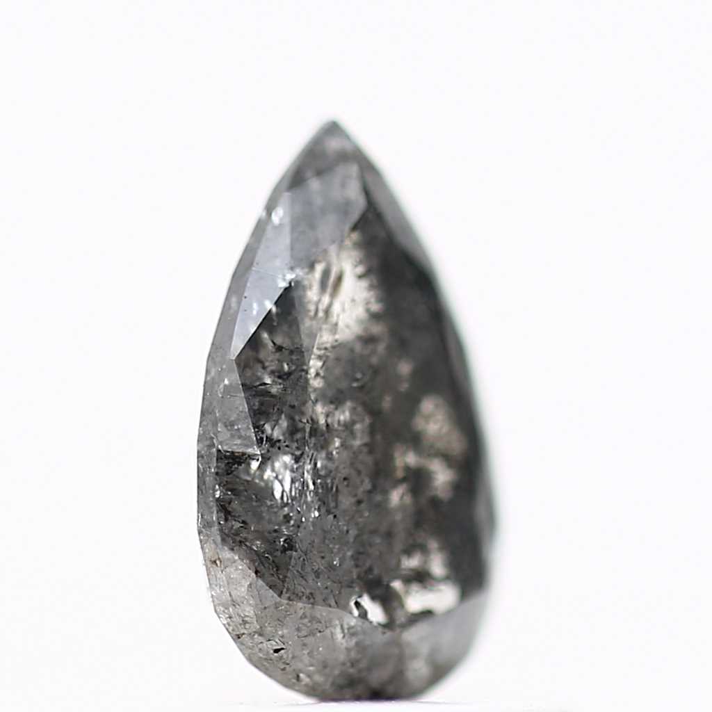 Salt and Pepper Diamond Fancy Gray Color 0.82 CT 8.04 x 5.02 x 2.42 MM Pear Cut Diamond! Natural Loose Diamond ! Christmas Gift for Her