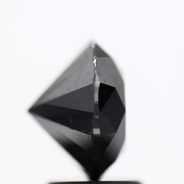 2.54 Carat Fancy Black Round Shape Brilliant Cut Natural Loose Diamond