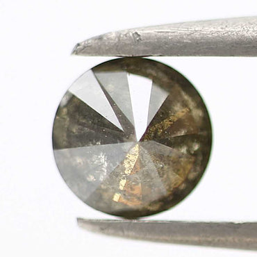 0.42 Carat Fancy Gray Round Shape Brilliant Cut Natural Loose Diamond