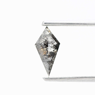 Salt and Pepper Diamond ! Fancy Gray Color Kite Diamond for Engagement Ring ! Natural Loose Diamond ! 0.49 Carat Unique Rare Diamond For Her