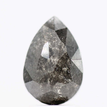 Salt and Pepper Diamond Fancy Gray Color 1.82 CT 9.80 x 6.60 x 3.42 MM Pear Cut Diamond! Natural Loose Diamond ! Christmas Gift for Her