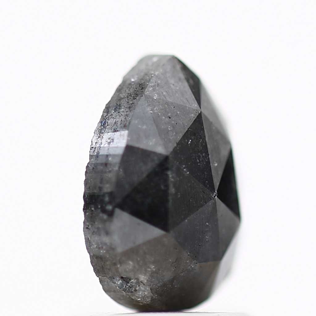 Salt and Pepper Diamond Fancy Gray Color 1.26 CT 7.95 x 6.10 x 2.75 MM Pear Cut Diamond! Natural Loose Diamond ! Christmas Gift for Her