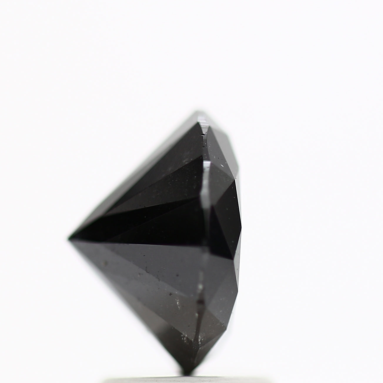 GIA round black certified diamonds