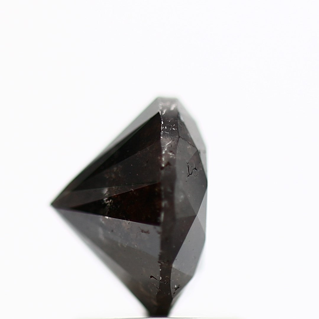 GIA round black certified diamonds