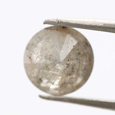 2.04 Carat Fancy Gray Round Cut Natural Loose Diamond