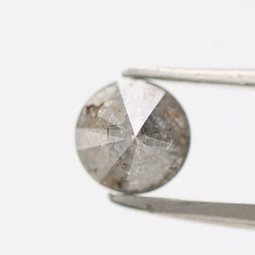 0.93 Carat Fancy Gray Salt And Pepper Round Natural Loose Diamond