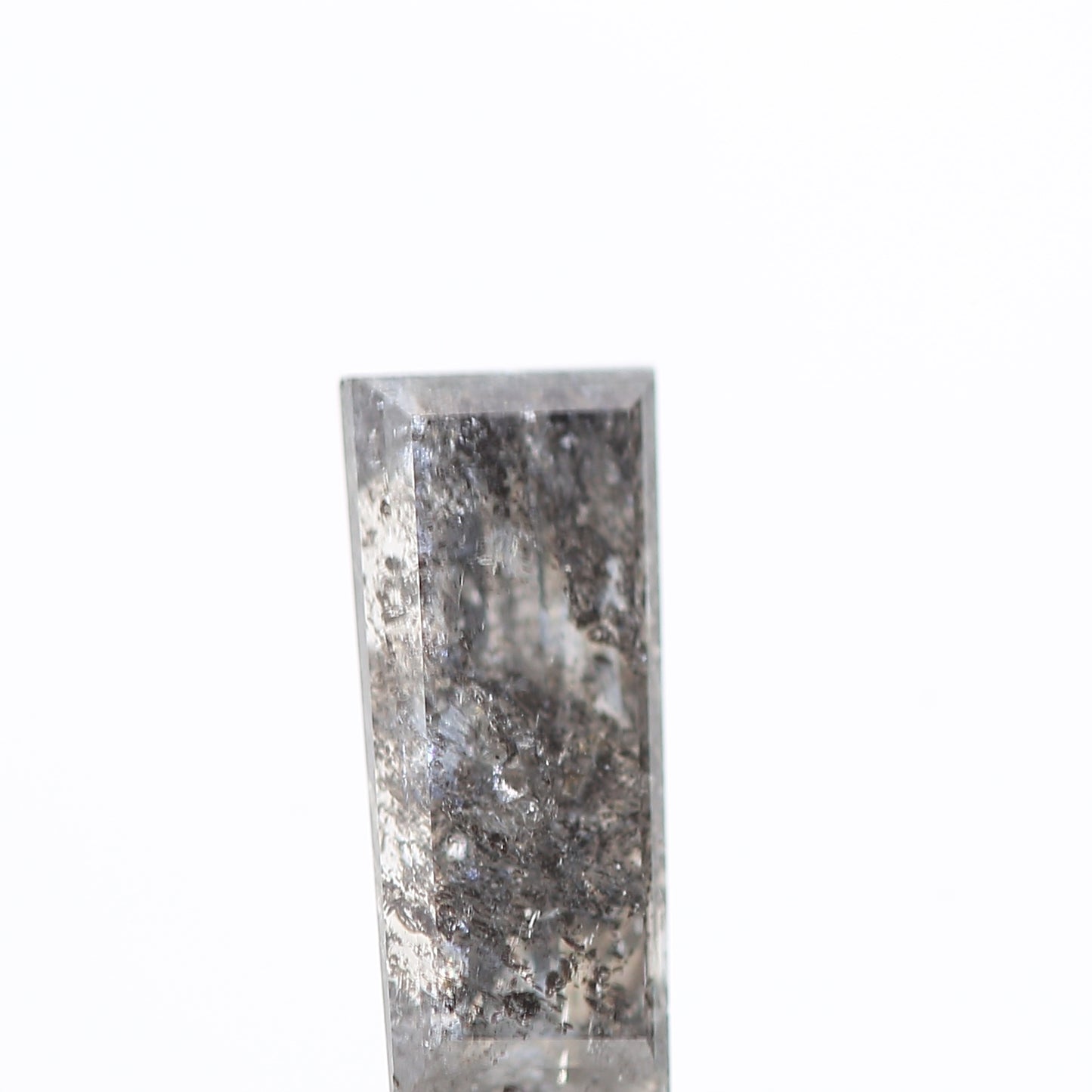 salt and pepper diamond ! 0.72 Ct 7.90 x 3.35 x 2.68 MM natural gray baguette loose diamond for engagement ring for her
