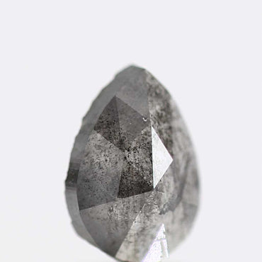 Salt and Pepper Diamond Fancy Gray Color 0.76 CT 5.09 x 7.30 x 2.50 MM Pear Cut Diamond! Natural Loose Diamond ! Christmas Gift for Her