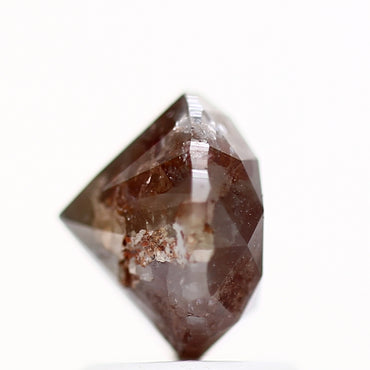 1.85 Carat Red Gray Rustic Fancy Round Brilliant Cut Natural Loose Diamond
