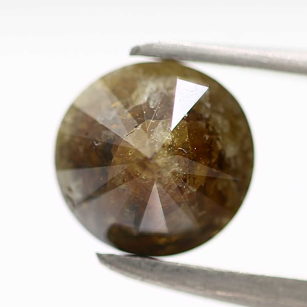 0.75 Carat Fancy Brown Round Brilliant Cut Natural Loose Diamond