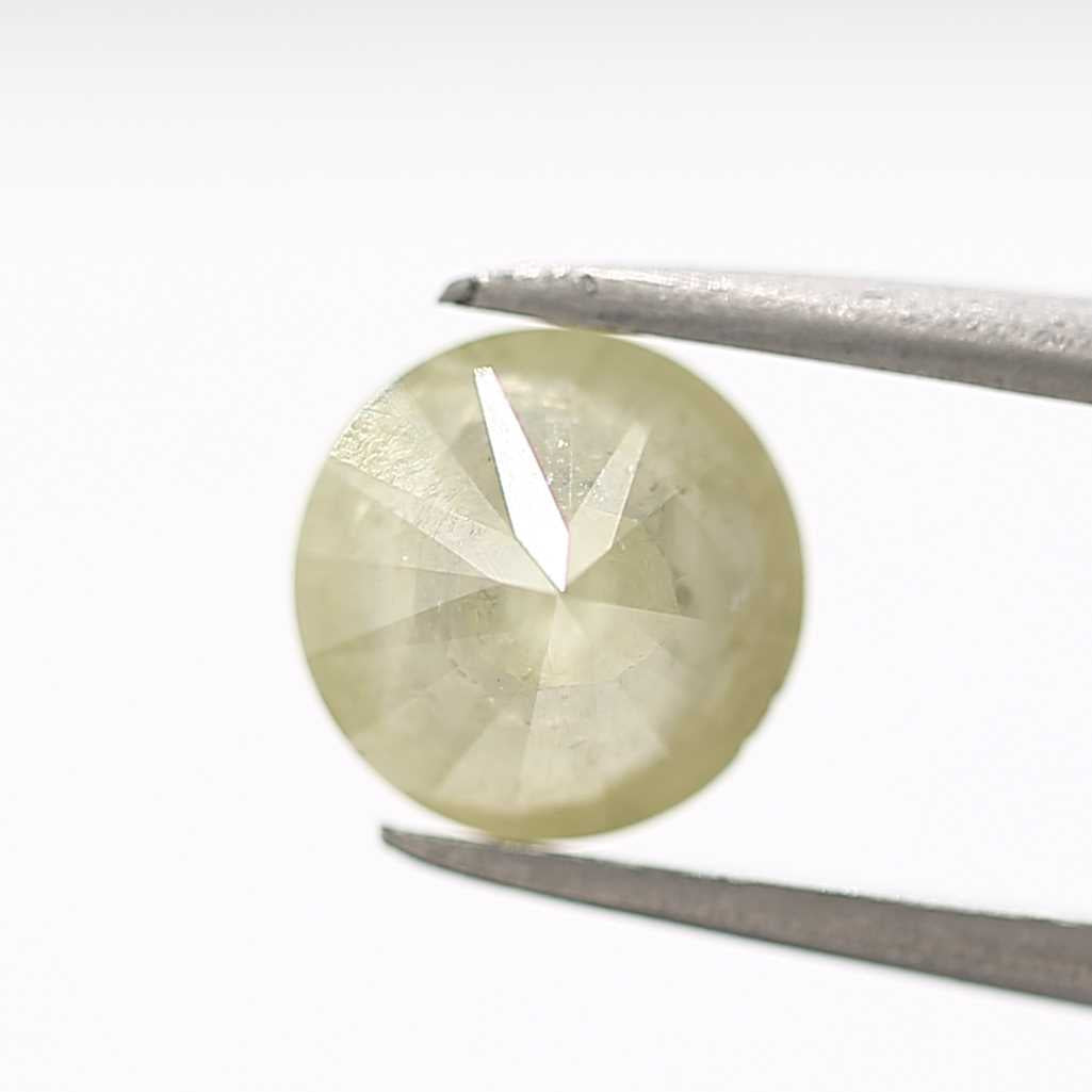 1.44 Carat Fancy Gray Rustic Round Brilliant Cut Natural Loose Diamond