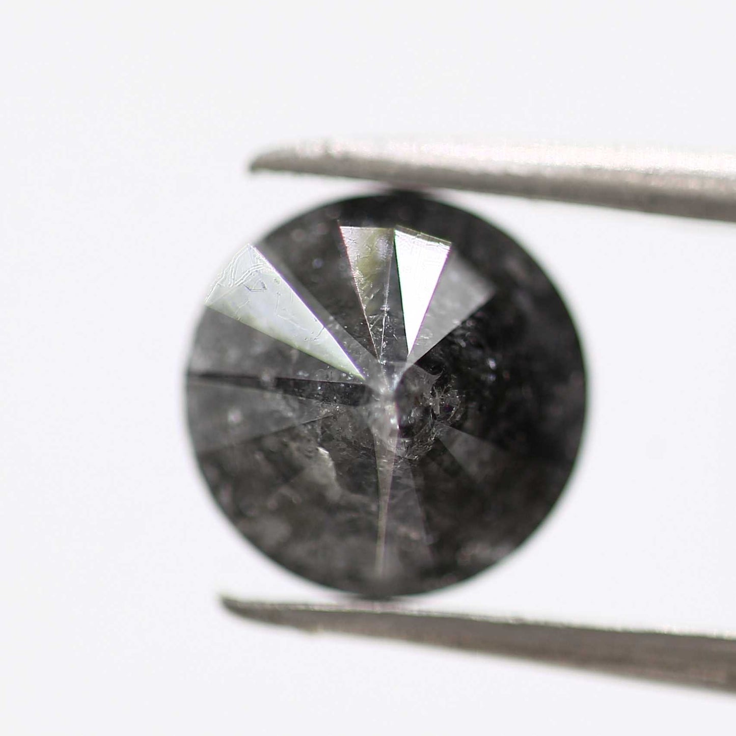 2.02 Carat Fancy Black Gray Round Shape Brilliant Cut Natural Loose Diamond