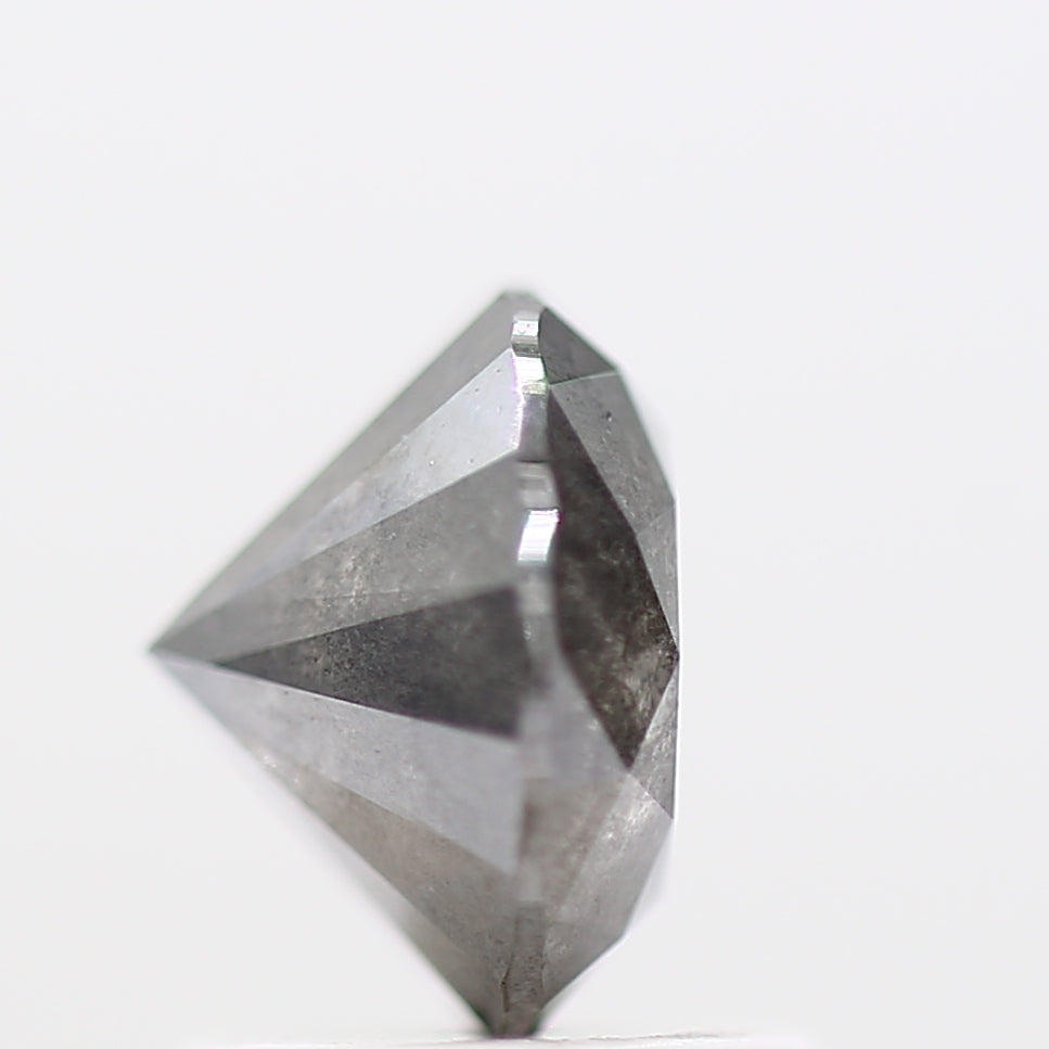 1.33 Carat Salt and Pepper Diamond Fancy Round Brilliant Cut Natural Loose Diamond