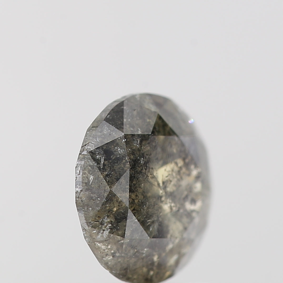 1.24 Carat Fancy Gray Round Shape Brilliant Cut Natural Loose Diamond