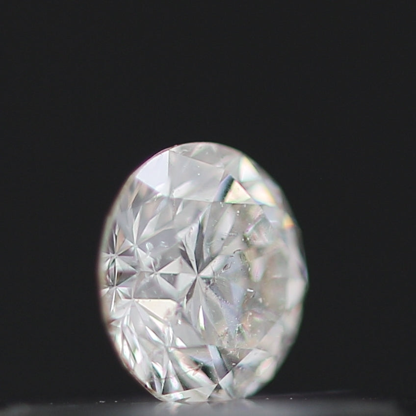 0.13 Carat White G/H I1 Round Brilliant Cut Natural Loose Diamond