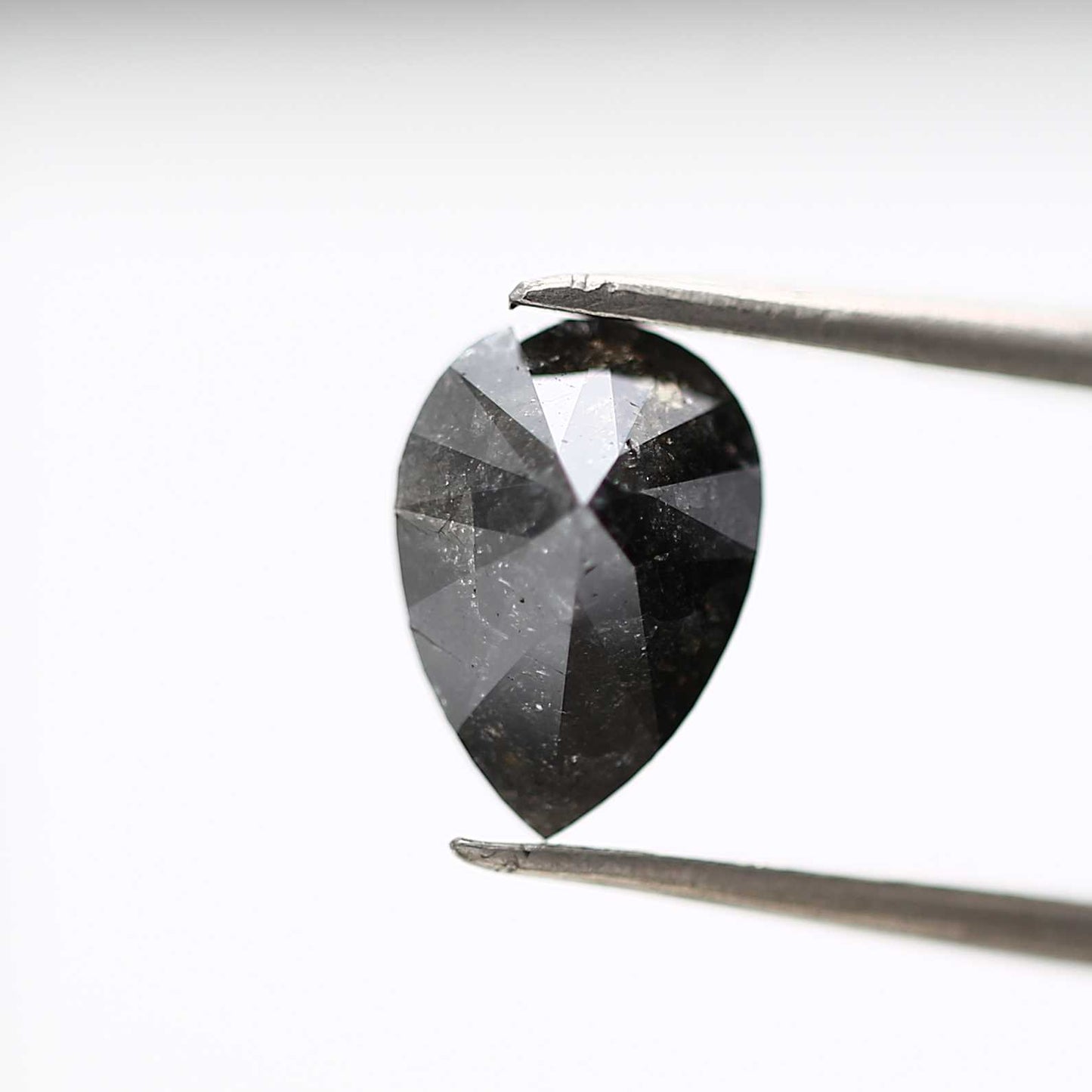 Salt and Pepper Diamond Fancy Gray Color 2.33 CT 10.00 x 7.10 x 4.55 MM Pear Cut Diamond! Natural Loose Diamond ! Christmas Gift for Her