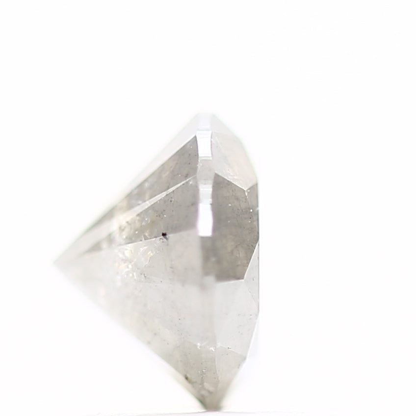 0.91 Carat Salt and Pepper Diamond Gray Fancy Round Brilliant Cut Natural Loose Diamond