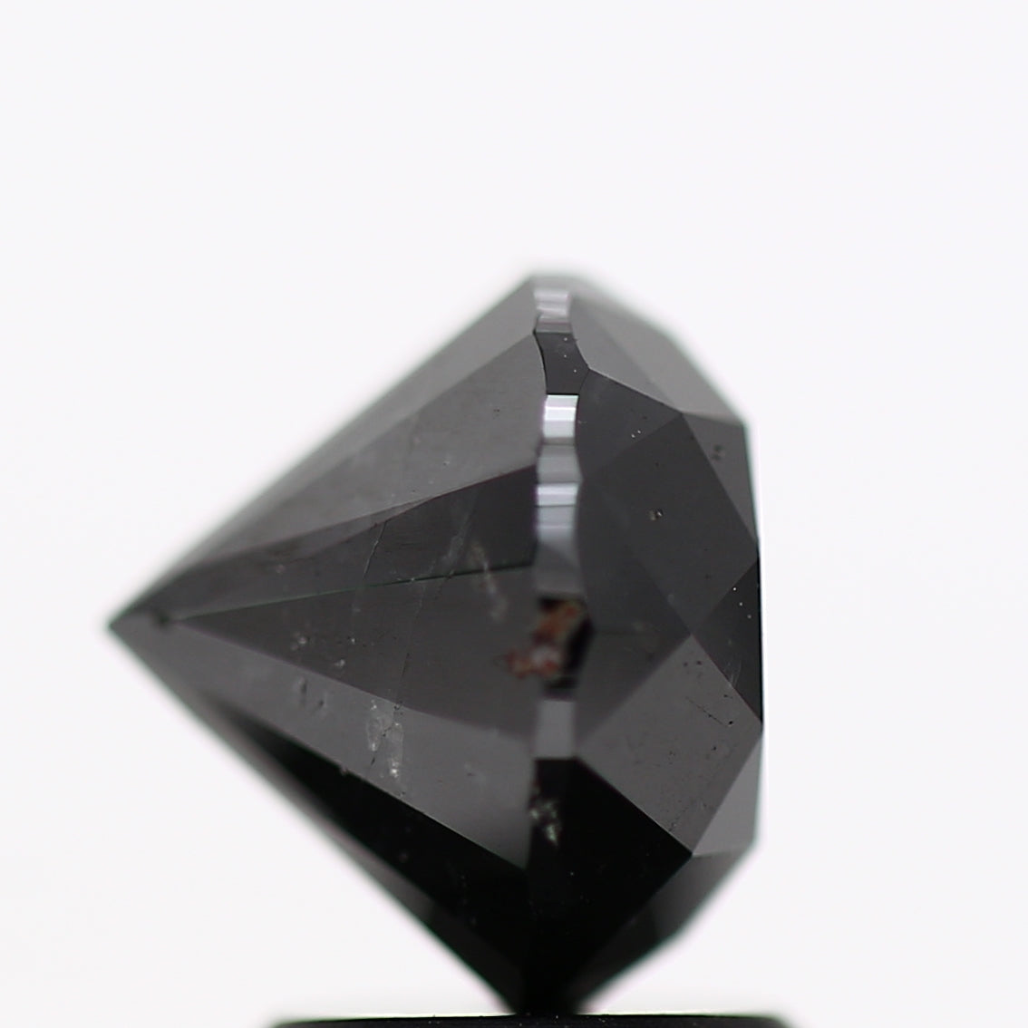 2.77 Carat Fancy Black Round Shape Brilliant Cut Natural Loose Diamond