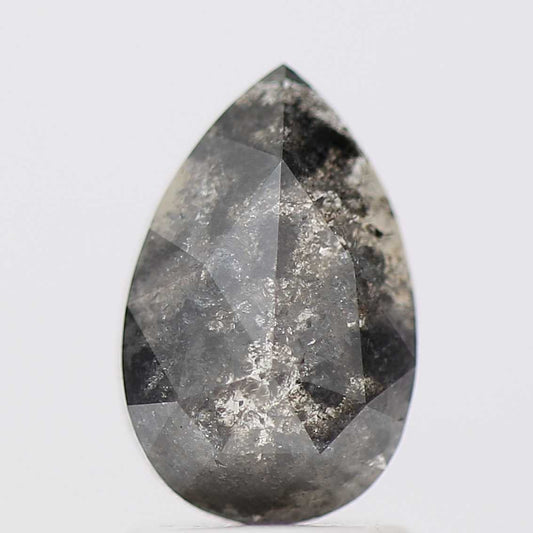 Salt and Pepper Diamond Fancy Gray Color 1.38 CT 9.20 x 5.90 x 2.80 MM Pear Cut Diamond! Natural Loose Diamond ! Christmas Gift for Her