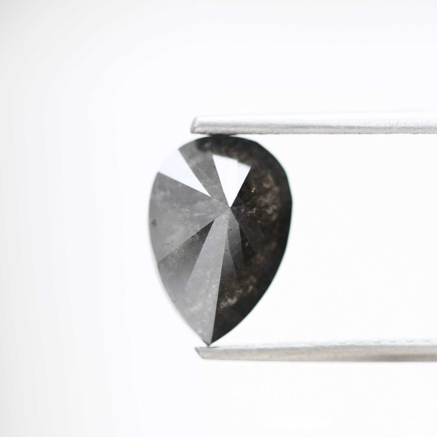 Salt and Pepper Diamond Fancy Gray Color 2.01 CT 10.12 x 7.01 x 4.23 MM Pear Cut Diamond! Natural Loose Diamond ! Christmas Gift for Her