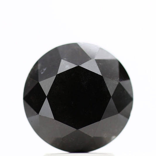 GIA round black certified diamonds