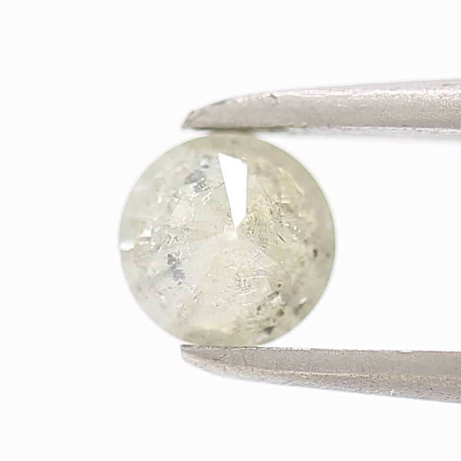 0.43 Carat Fancy Gray Round Brilliant Cut Natural Loose Diamond