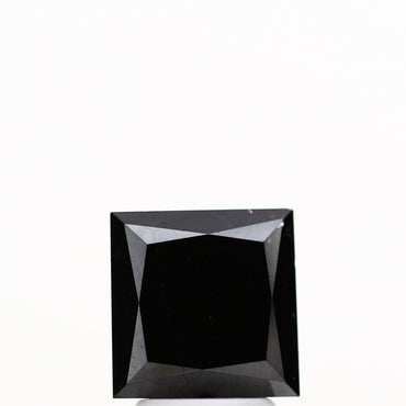 3.10 ct Princess Cut Black Loose Diamond for Ring