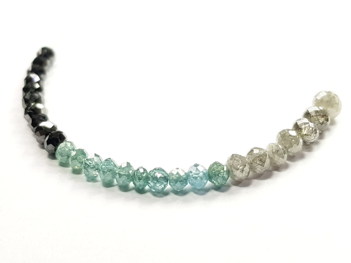 Natural Multi Color Polished Loose Diamond Beads