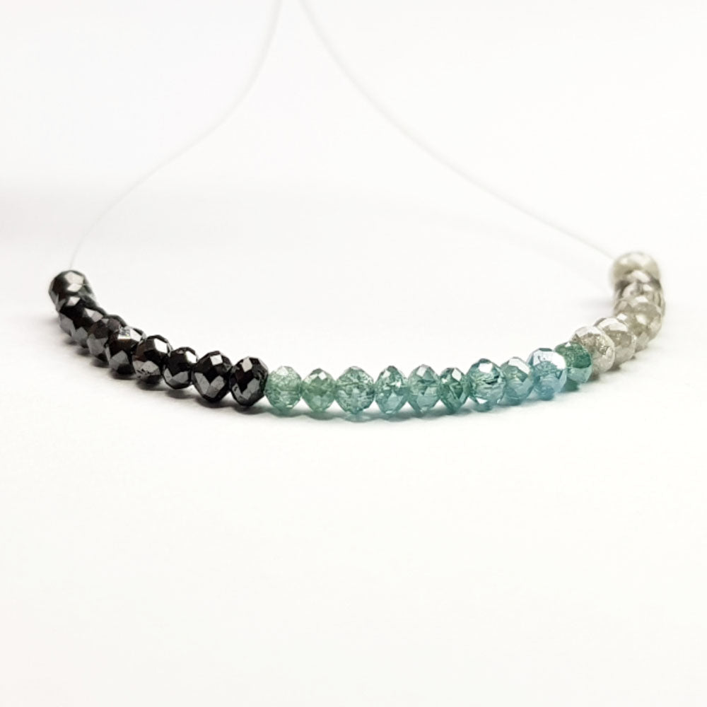 Natural Multi Color Polished Loose Diamond Beads