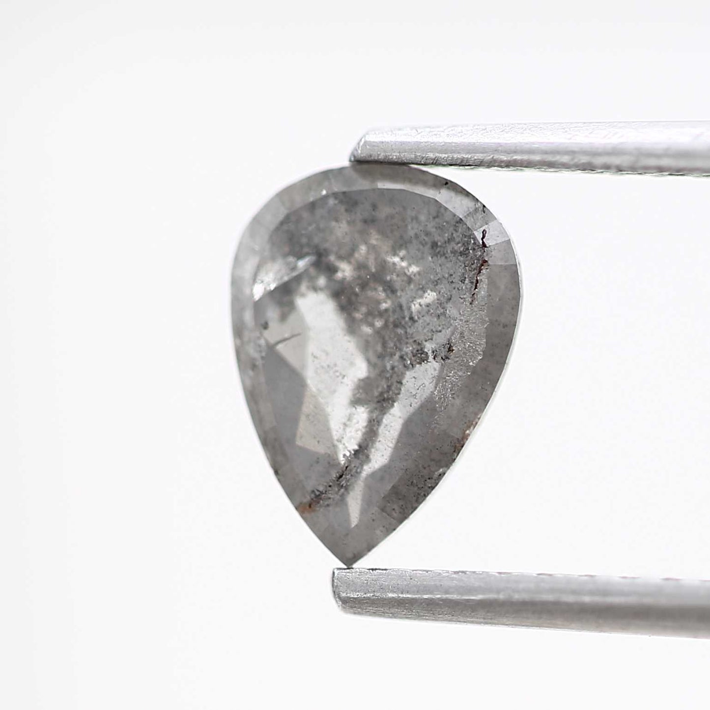 Salt and Pepper Diamond Fancy Gray Color 0.73 CT 7.64 x 5.56 x 2.08 MM Pear Cut Diamond! Natural Loose Diamond ! Christmas Gift for Her