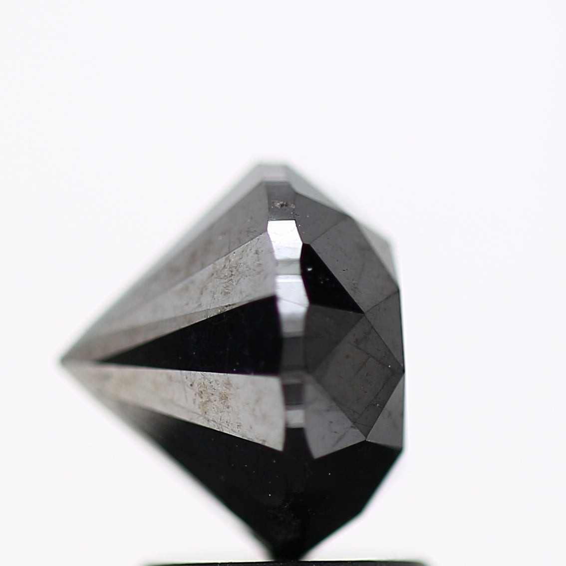 2.60 Carat Fancy Black Round Shape Brilliant Cut Natural Loose Diamond