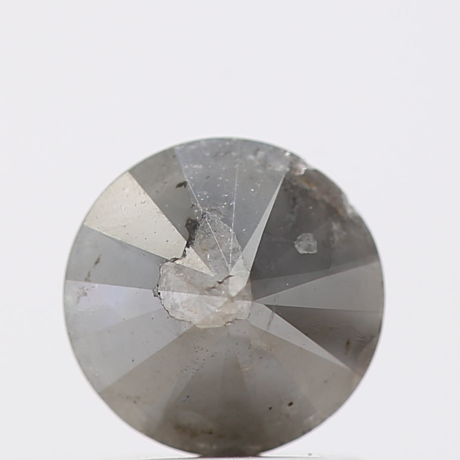 1.50 Carat Gray Rustic Round Shape Brilliant Cut Natural Loose Diamond