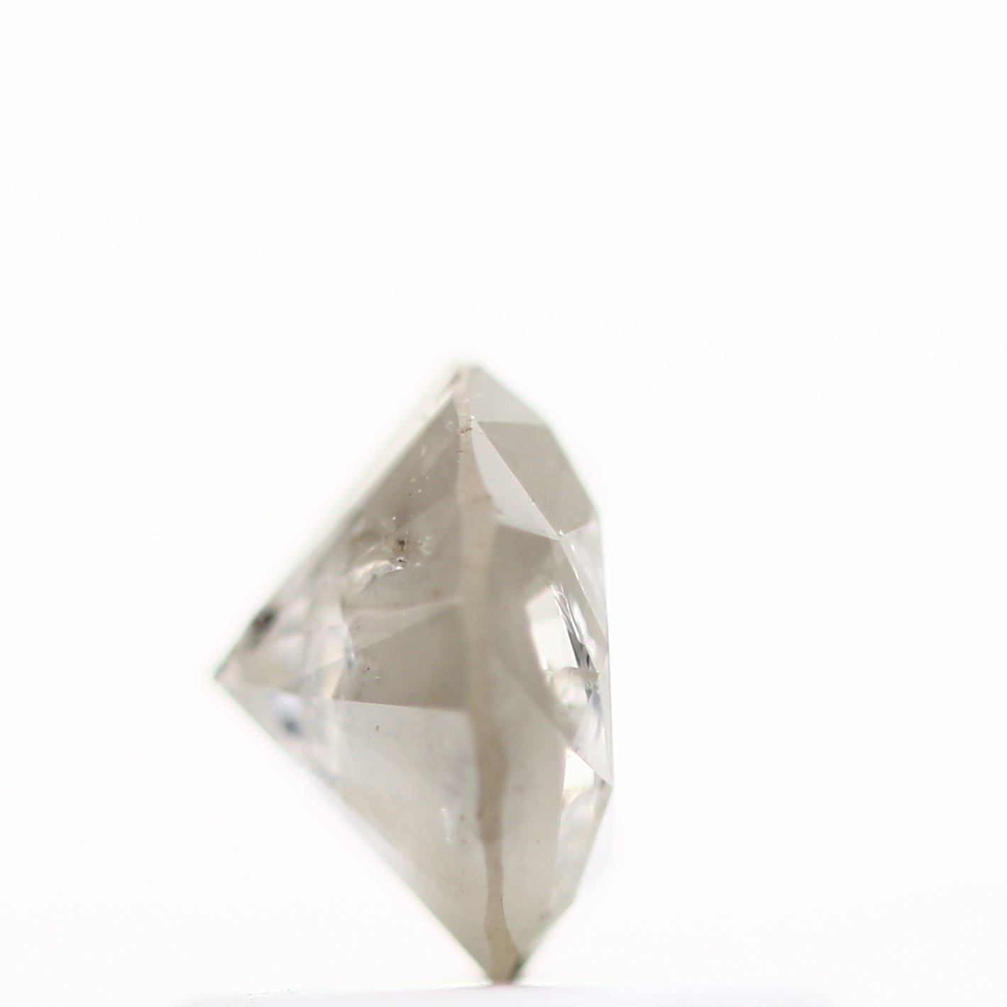 0.61 Carat Salt and Pepper Diamond Round Brilliant Cut Natural Loose Diamond