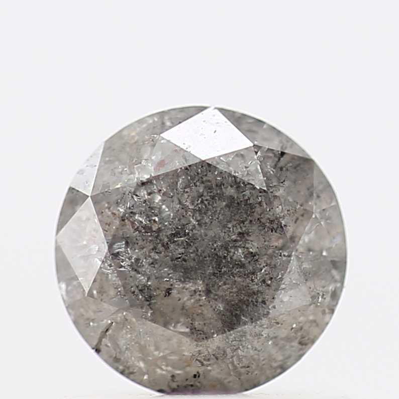 0.66 Carat Fancy Gray Round Shape Brilliant Cut Natural Loose Diamond