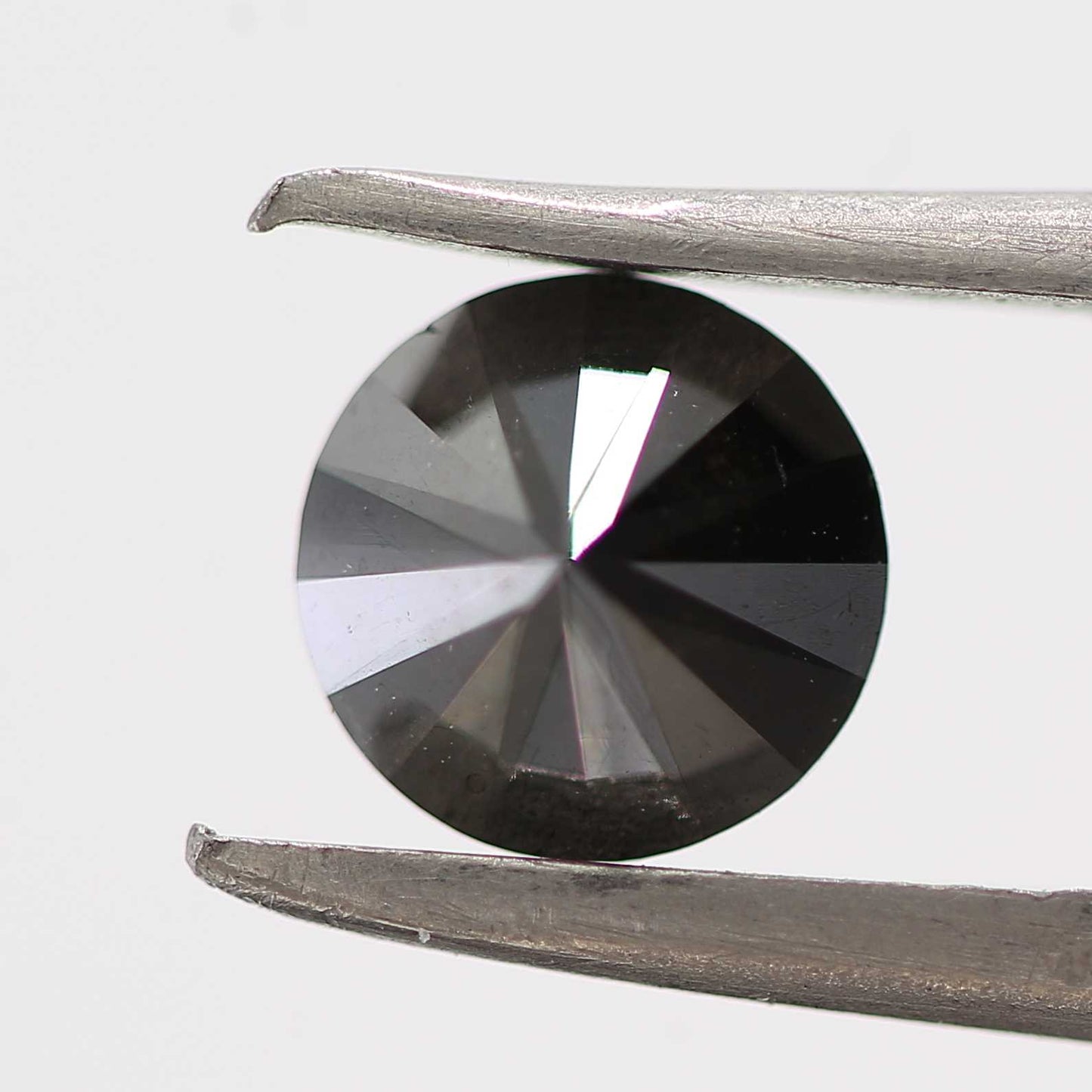 0.80 Carat Fancy Black Round Shape Brilliant Cut Natural Loose Diamond