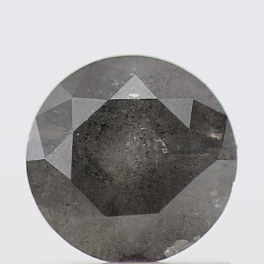 0.98 Carat Salt and Pepper Diamond Round Brilliant Cut Natural Loose Diamond