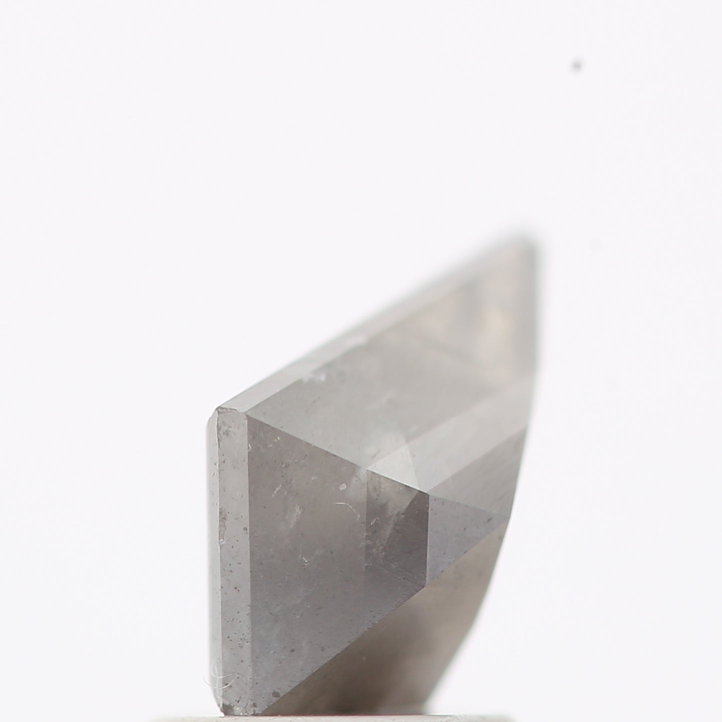 salt and pepper diamond ! 1.19 Ct 10.20 x 6.68 x 3.60 MM natural gray shield loose diamond for engagement ring for her