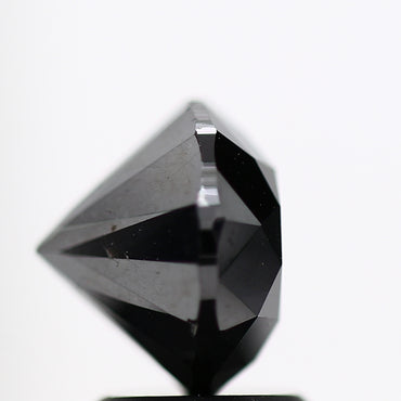 2.74 Carat Fancy Black Round Shape Brilliant Cut Natural Loose Diamond